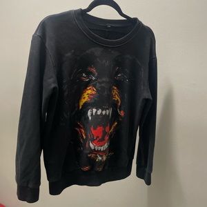 GIVENCHY inspired dog crew neck